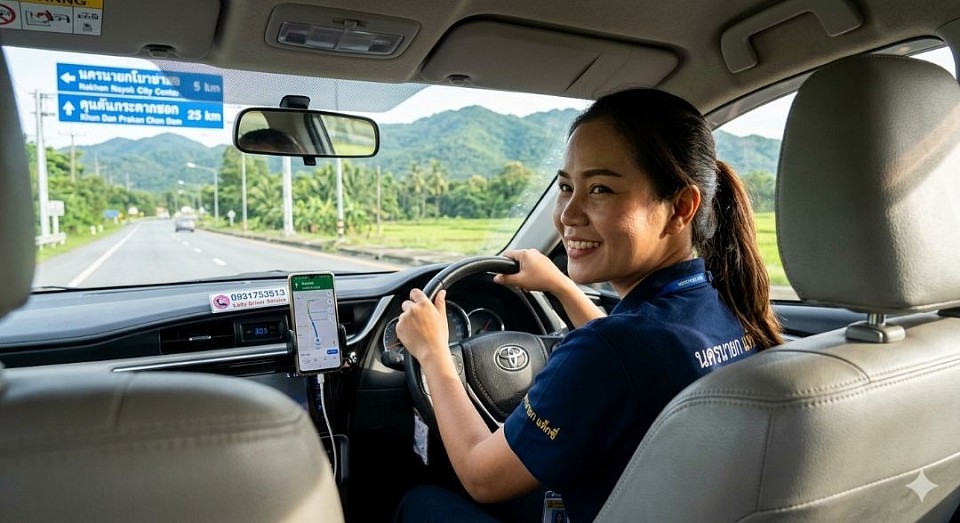 บริการเหมารถผู้หญิงขับ lady driver